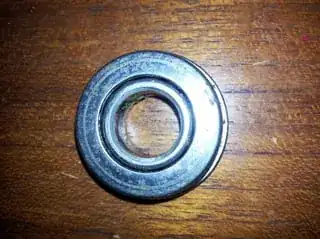 Front view of mower part back
