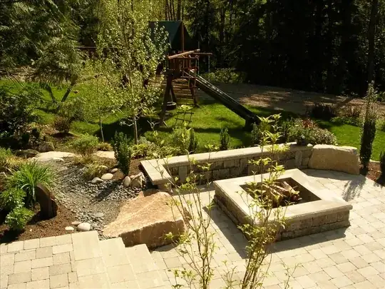 cmu patio instead of a deck