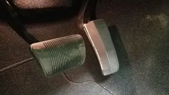 Fuel pedal spacer block