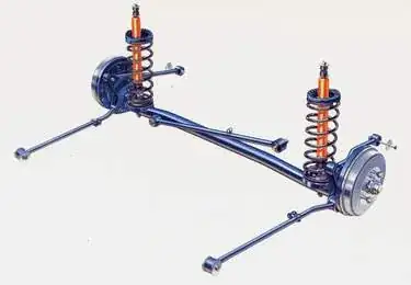 Rear rigid axle