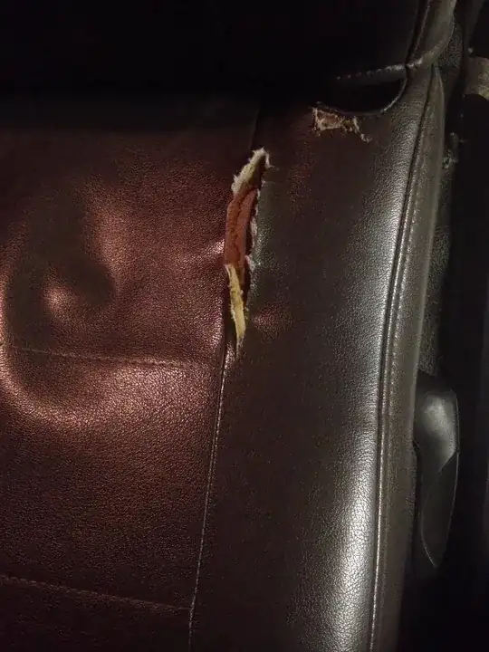 Vinyl Seat Tear