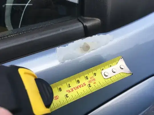 Missing patch at rear door