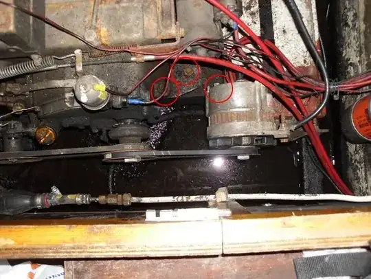 Engine motor mount points