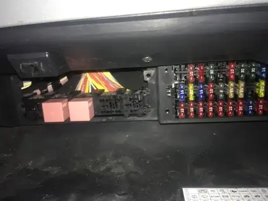 Kangoo 2009 cabin fuse-box content