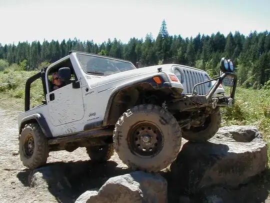 My TJ on Rocks