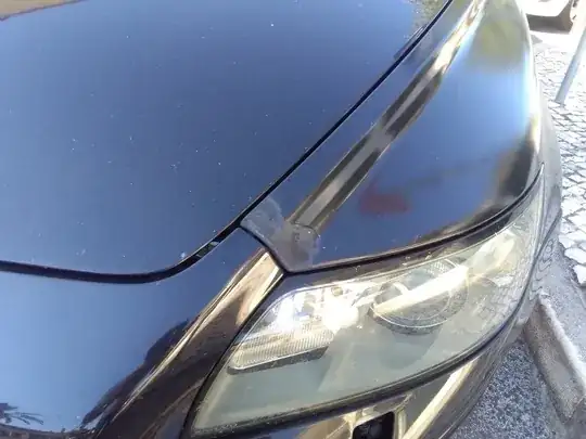 Paint peeling off car