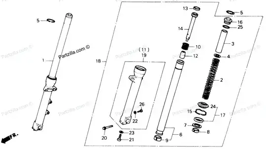 Partzilla part diagram