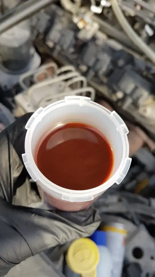 Muddy transmission fluid