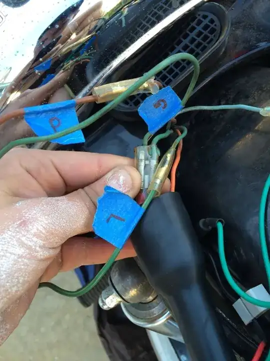 Old brake light wiring