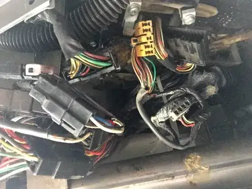 Under Steering Column View A