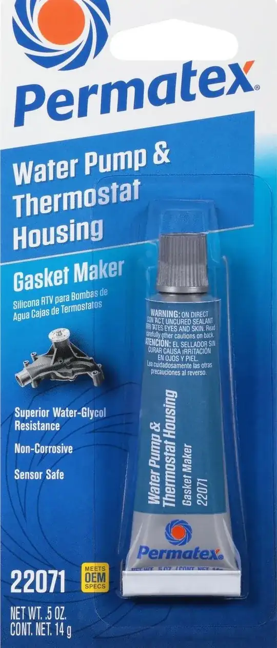 Tube of Permatex Water Pump & Thermostat Housing Gasket Maker 22071