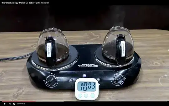 oils being heated on hot plate