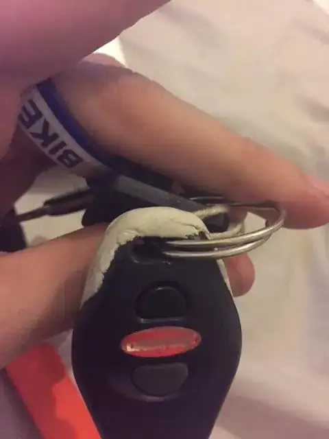 Sugru'ed my alarm fob back together