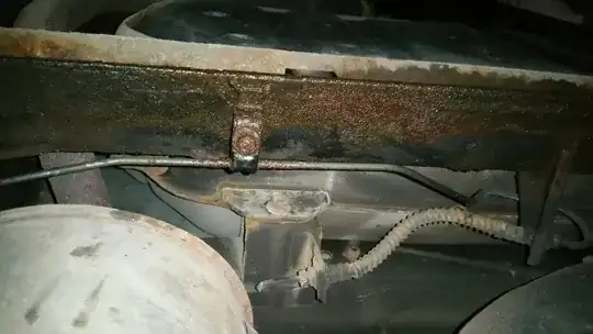 leaky section at the clamp