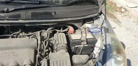 Striped metal surface zoomed out