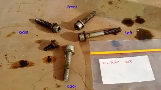 E39 Oil Pump Bolts