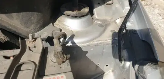 Striped metal surface