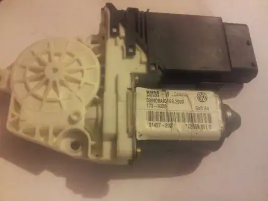 1J2959801D FRONT LEFT WINDOW GOLF MK4 MOTOR VW