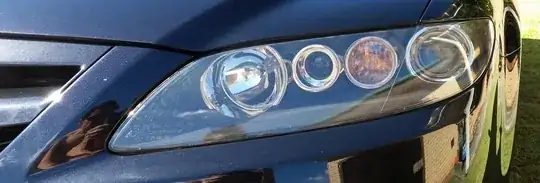 Front headlight, all lights off