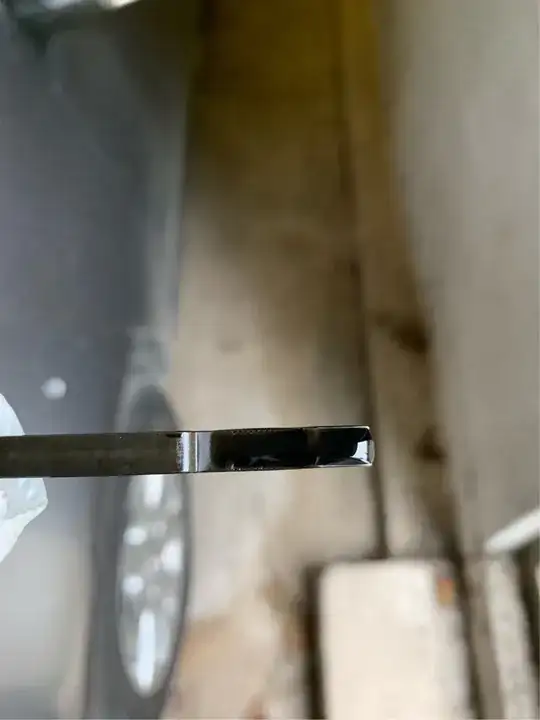 Oil level after oil change