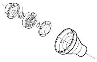 CV Joint aligning into Flange