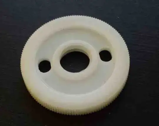 Little plastic washer that goes against the glass window