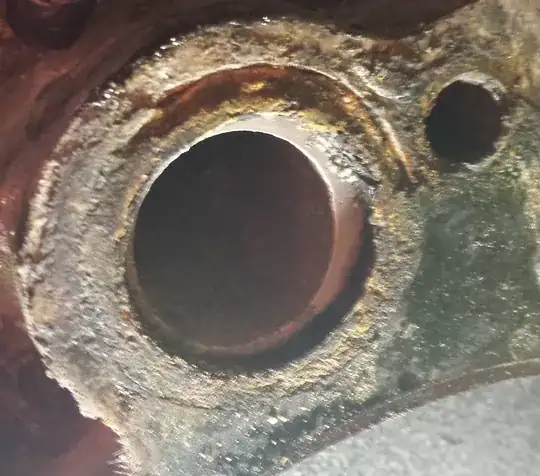 Driver side coolant passage, on the timing cover