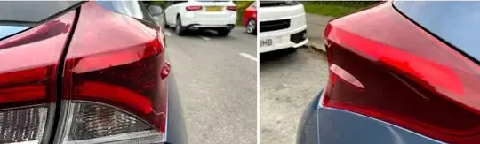 Small bumps on Toyota rear lights