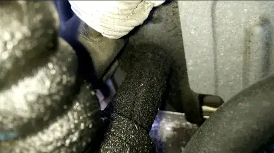 Close up to oily fitting