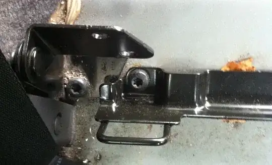 Isofix bracket in place in a Ford Focus Mk II