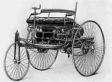 First automobile by inventor Karl Benz