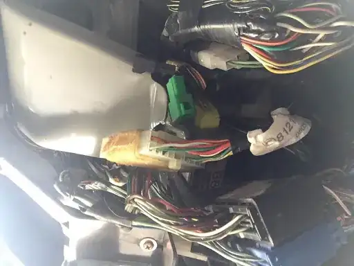 Under Steering Column View B