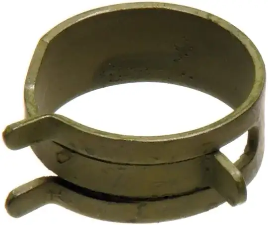 Spring type hose clamp