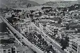 Arce and 6 de Agosto avenues, with a section of the city, La Paz, Bolivia,1948.