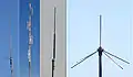 136–174&nbsp;MHz US professional base station antenna examples.