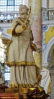 St Cyriacus holding the palm of martyrdom