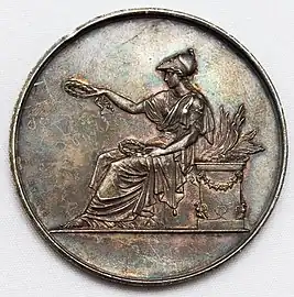 Nicolas-Guy-Antoine Brenet&nbsp;[fr]; 1883 Alliance française medal awarded to Pauline Tarn, obverse