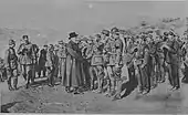 Venizelos inspects units at the Macedonian front, 1918