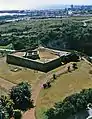 Aerial view of the fort.