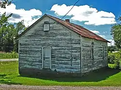 Former schoolhouse on the township's northern edge