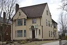 The home that David Stine designed for himself and his wife Adelaide, seen here in 2019