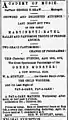 April 1872. Martinetti Ravel Ballet and Pantomime Troupe of French Artists, 1872
