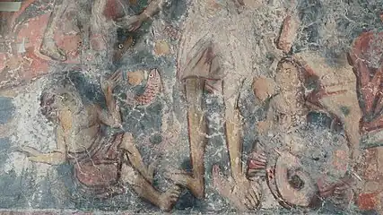 St Nicholas - fresco of the Baptism of Christ (detail)