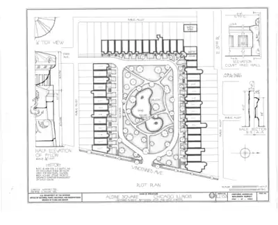 Layout of Aldine Square