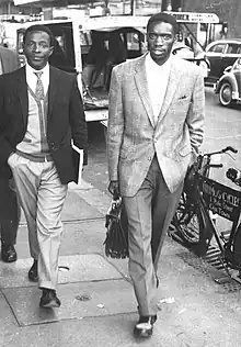 Archie Mafeje (right) with Welsh Makanda in August 1961