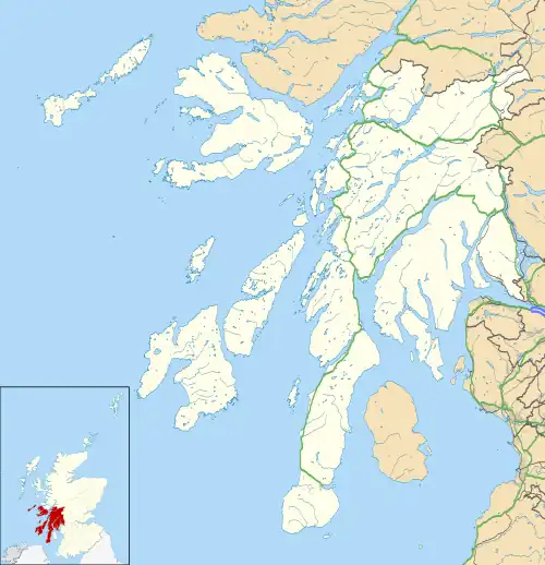 Torosay transmitting station is located in Argyll and Bute