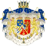 Arms of Prince Gustaf after 1844