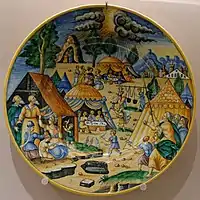 The manna in the desert, attributed to Antoine Conrade or Nicolas Estienne