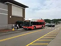 A BAT route 4 bus at Westgate Mall in 2017
