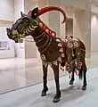 Decorated horse from the Berel kurgan (reconstruction).